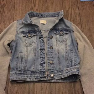 🌿cropped jean/sweatshirt